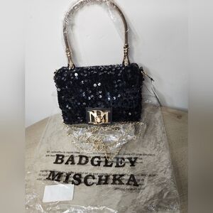 Badgley Mischka Sequin Evening Bag NWT